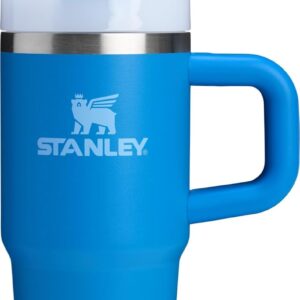 STANLEY Quencher H2.0 Tumbler with Handle and Straw 14 oz | Flowstate 3-Position Lid | Cup Holder Compatible for Travel | Insulated Stainless Steel Cup | BPA-Free | Azure