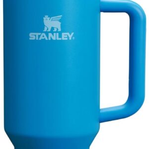 Stanley Quencher H2.0 Tumbler with Handle and Straw 40 oz | Flowstate 3-Position Lid | Cup Holder Compatible for Travel | Insulated Stainless Steel Cup | BPA-Free | Azure