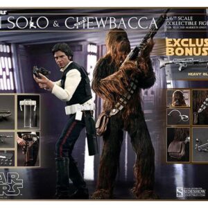 Star Wars Han Solo and Chewbacca Movie Masterpiece Series 1:6 Scale Figure Set By Hot Toys