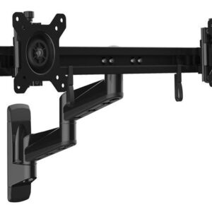 StarTech ARMDUALWALL Wall Mount Dual Monitor Arm - Articulating - Adjustable - VESA Mount - Dual Monitor Wall Mount - Computer Monitor Wall Mount