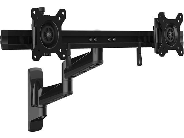 StarTech ARMDUALWALL Wall Mount Dual Monitor Arm - Articulating - Adjustable - VESA Mount - Dual Monitor Wall Mount - Computer Monitor Wall Mount