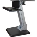 StarTech ARMSTS Height Adjustable Standing Desk Converter - Sit Stand Desk with One-finger Adjustment - Ergonomic Desk