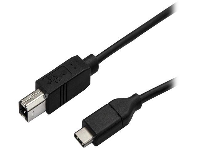 StarTech USB2CB50CM USB C to USB B Printer Cable - 1.6 ft / 0.5m - USB C Printer Cable - USB C to USB B Cable - USB Type C to Type B