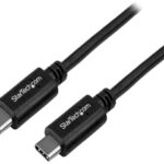 StarTech.com 1m 3 ft USB C Cable - M/M - USB 2.0 - USB Type C Cable - Compatible with USB C laptops & mobile devices such as Apple MacBook, Dell XPS,