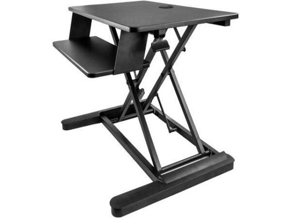 StarTech.com ARMSTSLG Sit Stand Desk Converter - For two Monitors up to 24" or One 30" Monitor - 35" Work Surface - Stand Up Desk - Sit to Stand Desk StarTech.com ARMSTSLG Sit Stand Desk Converter - For two Monitors up to 24" or One 30" Monitor - 35" Work Surface - Stand Up Desk - Sit to Stand Desk