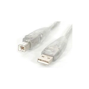 StarTech.com USB2HAB15T 15 ft. Transparent USB 2.0 Cable A-B M/M