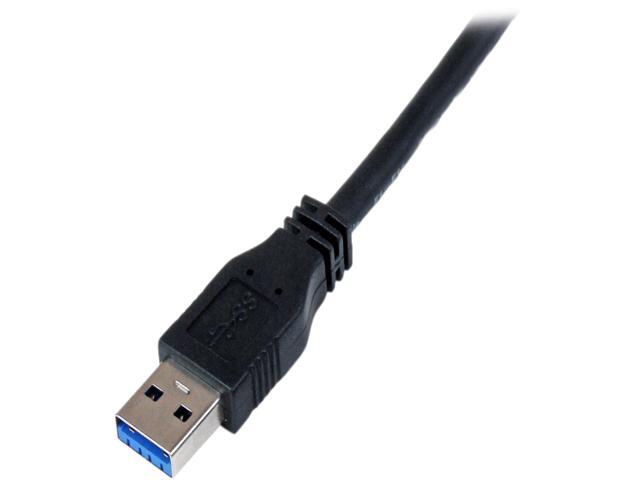 StarTech.com USB3CAUB1M 1m 3 ft Certified SuperSpeed USB 3.0 A to Micro B Cable Cord - USB 3 Micro B Cable - 1x USB A (M), 1x USB Micro B (M) - Black