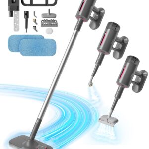Steam Mop for Floor Cleaning, 7in1 Handheld Steamer Cleaner Detachable for Hardwood Laminate,Vinyl,Carpet,Tile,Grout,All Floors, Multi Purpose for Home,1500W 230℉ 23ft...