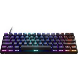 SteelSeries Apex 9 Mini HotSwap Optical Mini Gaming Keyboard – 60% Compact Design – Optical Switches – RGB Customization – Aluminum Alloy Frame –