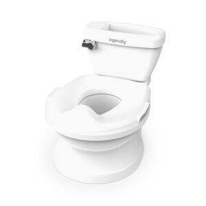Summer Infant by Ingenuity My Size Potty Pro in White, Toddler Potty Training Toilet, Lifelike Flushing Sound, for Ages 18 Months+, Up to 50 Pounds
