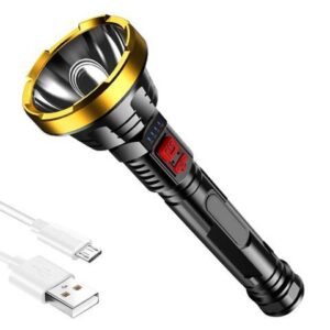 Super Powerful LED Flashlight Tactical Torch Built-in 1200 mAh Battery USB Rechargeable Waterproof Lamp Ultra Bright Lantern
