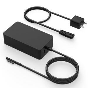 Surface Pro Laptop Charger 65W Compatible with Microsoft Surface Charger, Surface Pro 10,9,8,7+,7,6,5,4,3,X, Windows Surface Laptop 6,5,4,3,2,1,Surface Book Go Tablet,Support...