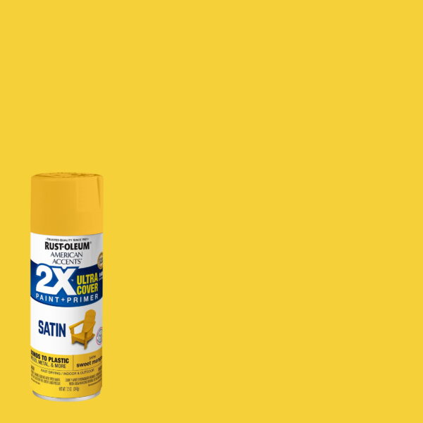 Sweet Mango, Rust-Oleum American Accents 2X Ultra Cover Satin Spray Paint- 389906, 12 oz- 6 Pack Sweet Mango, Rust-Oleum American Accents 2X Ultra Cover Satin Spray Paint- 389906, 12 oz- 6 Pack