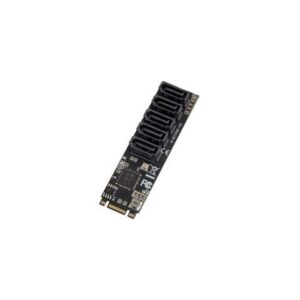 Syba 5 port Non-RAID SATA III 6Gbp/s to M.2 B+M Key Adapter PCI-e 3.0 x2 Bandwith