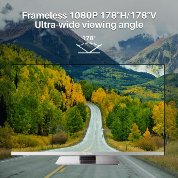 SYLVOX 22 inch Smart RV T, 12 Vot V with DVD Player, 1080P FHD Smart Android Tv, Free Download Apps, Support Wif Bluetoot (Limo Series)