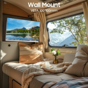 SYLVOX 22 inch Smart RV T, 12 Vot V with DVD Player, 1080P FHD Smart Android Tv, Free Download Apps, Support Wif Bluetoot (Limo Series)