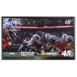 SYLVOX Outdoor Smart TV, 65" Google TV with Dobly Atmos, Google Assistant, 4K 1000nits Outside Television, IP55 Waterproof TV for Partial Sun (Deck Pro 2.0 NEW)