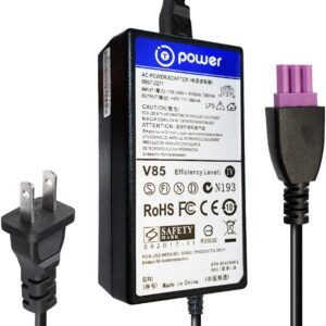 T-Power 32V 3-Pin Purple Tip DC Charger for HP Deskjet Ink Advantage All-in-One Series Color Printer Ac Dc Adapter Power Supply Cord