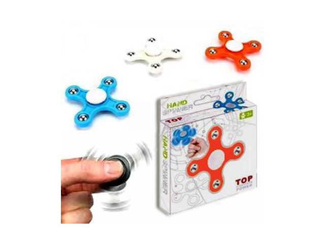 T4GI 571 - SPINNER HAND 4 PRONGS ASSORTED COLORS