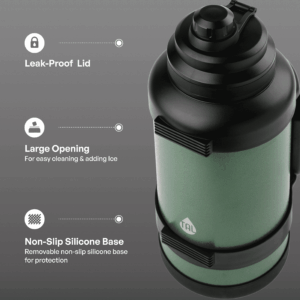 TAL Stainless Steel Zeus Water Bottle 3 Liter, Green