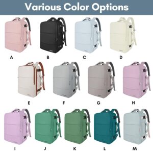 Taygeer Personal Item Backpack for Men Women, Travel Backpack Carry on Luggage Flight Approved with USB Charging Port & Shoe Pouch, Large Weekender Work Bag for Hiking Gift,...