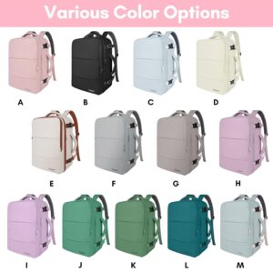 Taygeer Travel Backpack for Women, Carry On Backpack with USB Charging Port & Shoe Pouch, TSA 15.6inch Laptop Mochila Flight Approved, Nurse Bag Casual Daypack for Weekender...