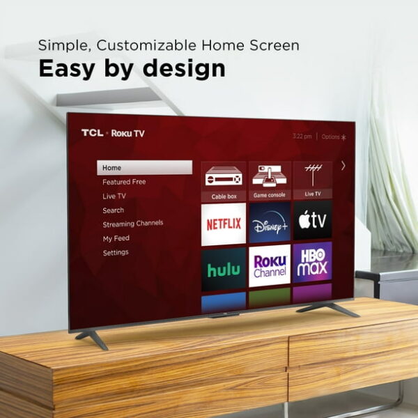 TCL 43” Class S4 (43S451) 4K UHD HDR Smart TV with Roku TV