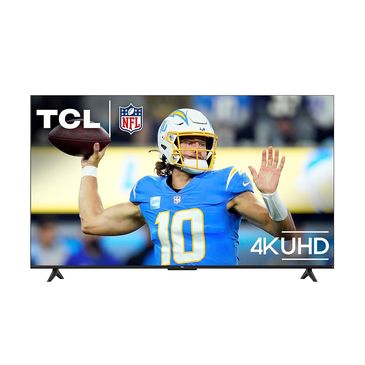 TCL 55-Inch Class S4 4K LED Smart TV with Fire TV (55S450F-CA), Dolby Vision HDR, Dolby Atmos, Alexa Built-in, Apple Airplay Compatibility, Streaming UHD Television, Black