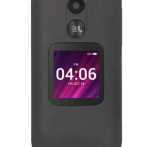 TCL Flip 2022 8GB LTE 4G Unlocked Flip Phone, for Senior Easy Use - Black (Renewed)
