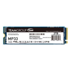 Team Group MP33 M.2 2280 2TB PCIe 3.0 x4 with NVMe 1.3 3D NAND Internal Solid State Drive (SSD) TM8FP6002T0C101