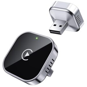 Teeran Wireless CarPlay Adapter 2025 Upgrade Wired CarPlay to Wireless, Mini USB Design for Cars with Built-in Wired Apple CarPlay Seamless Use Fast Stable Connection Car Play...