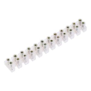 Terminal Block 12 Position Dual Row 380V 5A Type U Wire Connector Screw Terminal Barrier Strip 10 Pcs