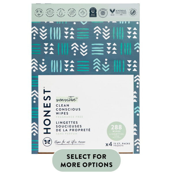 The Honest Company, Plant-Based Baby Wipes, Fragrance-Free, 288 Count (Select for More Options) The Honest Company, Plant-Based Baby Wipes, Fragrance-Free, 288 Count (Select for More Options)