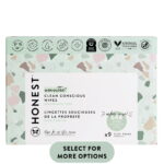 The Honest Company, Plant-Based Baby Wipes, Fragrance-Free, 648 Count (Select for More Options)
