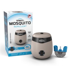 Thermacell E-Series Rechargeable Mosquito Repeller with 20’ Mosquito Protection Zone; Bug Spray Alternative; Scent Free