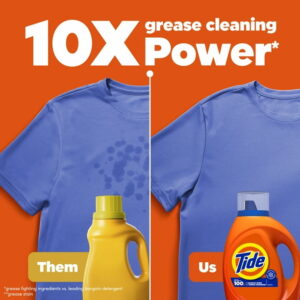 Tide Laundry Detergent Liquid, Original Scent, 84 fl oz, 64 Loads, HE Compatible