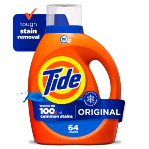 Tide Laundry Detergent Liquid, Original Scent, 84 fl oz, 64 Loads, HE Compatible