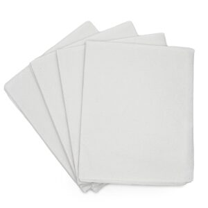 TIDI Choice Single-Use Medical Patient Drape Sheets, White, 40” x 48” (Pack of 100) ― 2-Ply Tissue ― Pebble Embossed ― Latex-Free Medical Supplies ― Tattoo Supplies (918302)