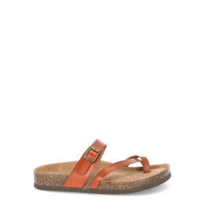 Time and Tru Women's Asymmetric Strap Footbed Sandals, Wide Width Available