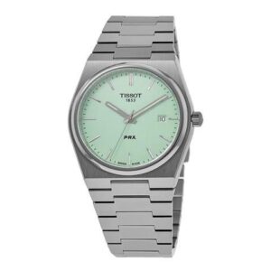 Tissot T-Classic Light Green Dial Casual Quartz Unisex Watch T137.410.11.091.01