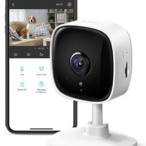 TP-Link Tapo 1080P Indoor Security Camera for Baby Monitor, Dog Camera w/Motion Detection, 2-Way Audio Siren, Night Vision, Cloud & SD Card Storage, Works w/Alexa & Google Home...