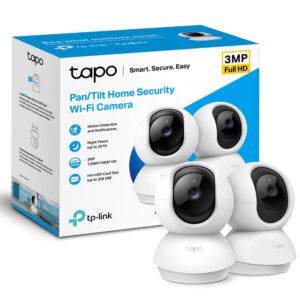 TP-Link Tapo 2K Pan/Tilt Indoor Security WiFi Camera, Baby & Pet Camera w/ 360° Motion Tracking, 2-Way Audio, Night Vision, Cloud & Local Storage (Up to 256 GB), Works w/ Alexa...