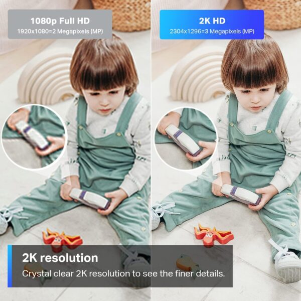 TP-Link Tapo 2K Pan/Tilt Indoor Security WiFi Camera, Baby & Pet Camera w/ 360° Motion Tracking, 2-Way Audio, Night Vision, Cloud & Local Storage (Up to 256 GB), Works w/ Alexa...