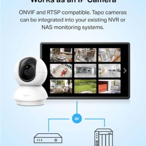 TP-Link Tapo 2K Pan/Tilt Indoor Security WiFi Camera, Baby & Pet Camera w/ 360° Motion Tracking, 2-Way Audio, Night Vision, Cloud & Local Storage (Up to 256 GB), Works w/ Alexa...