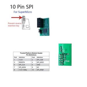 TPM 2.0 Safety Module 10 Pin SPI Trusted Platform For SuperMicro AOM-TPM-9670H