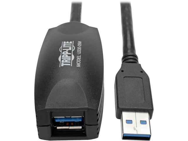 Tripp Lite USB 3.0 SuperSpeed Active Extension Repeater Cable (A M/F), 5M/16-ft. (U330-05M)