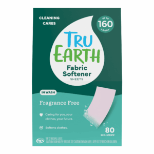 Tru Earth In-Wash Fabric Softener Sheets - Fragrance-Free - 80 Count, 160 Loads