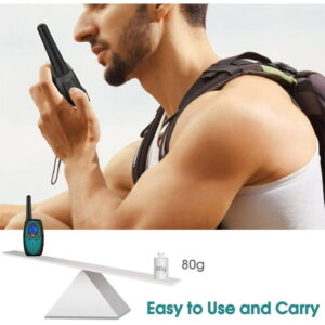 Two Way Radios for Adults, Wishouse M880 FRS Walkie Talkie Long Range with VOX Belt Clip/Hands Free Walki Talki with Noise Cancelling for Women Kids Camping Hiking Cruise Ship...