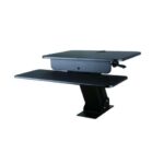 TygerClaw TYDS10017BLK Sit-Stand Desktop Workstation Stand with Desk Mount