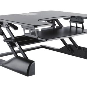 TygerClaw TYDS14013 Sit-Stand Desktop Workstation Stand (Black)